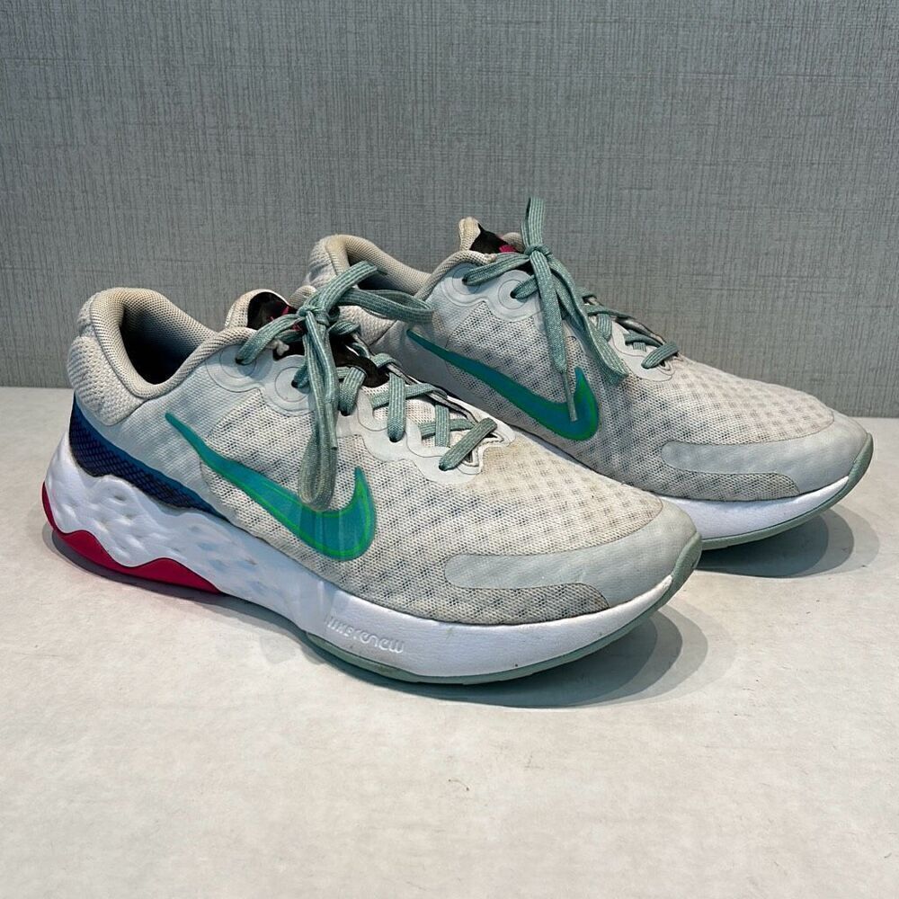 Nike Renew Ride 3 Athletic Shoes Womens Sz 8.5 Style DC8184-006 White Photo Dust